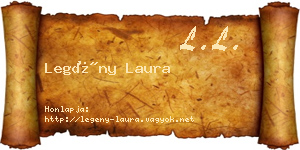 Legény Laura névjegykártya