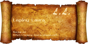 Legény Laura névjegykártya